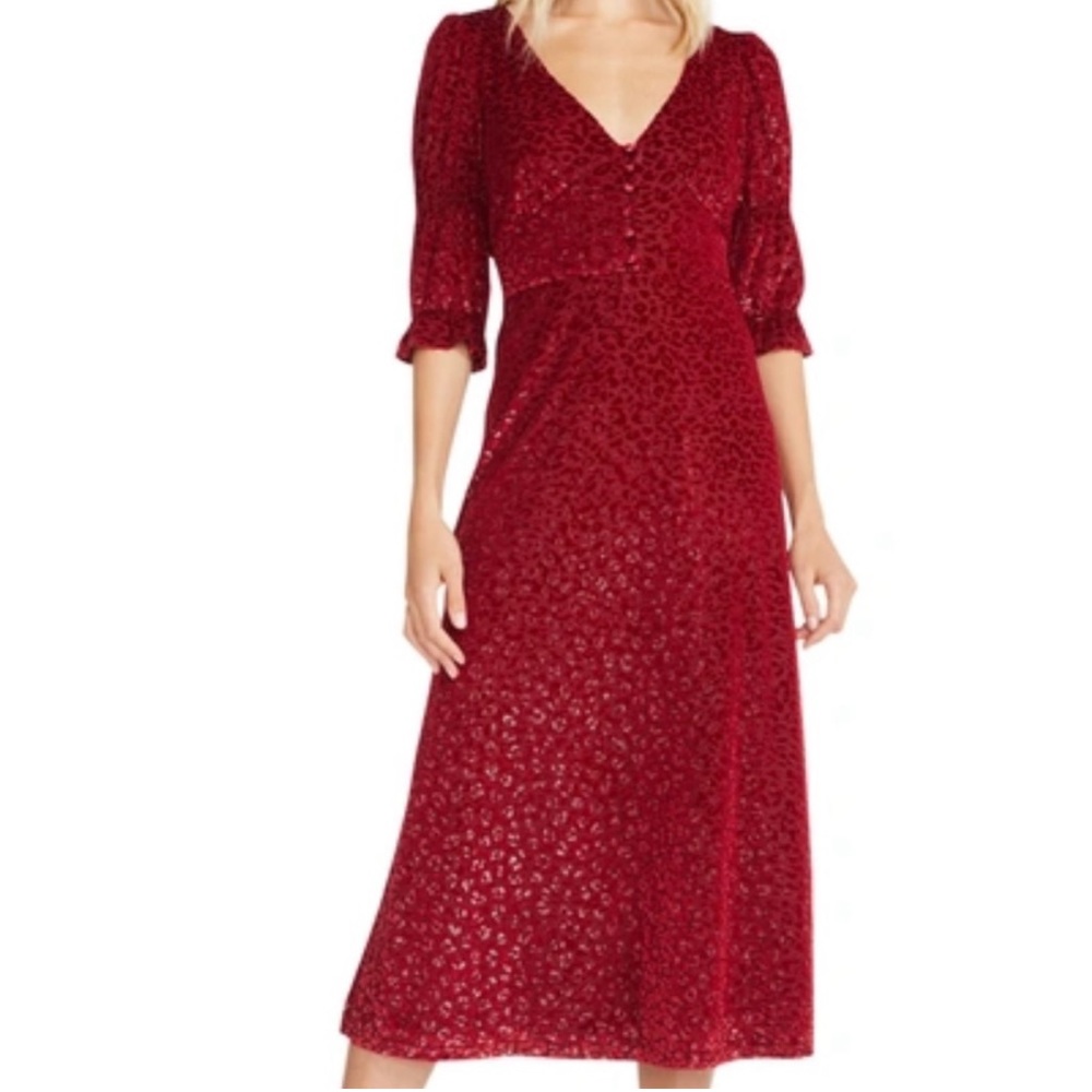 Betsey Johnson Foiled
Leopard Burnout Velvet...